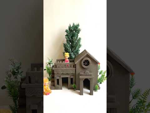Beautiful miniature clay house 🏠 || #clayhouse #shorts #viralvideo