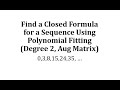 Polynomial Sequences and Coefficients