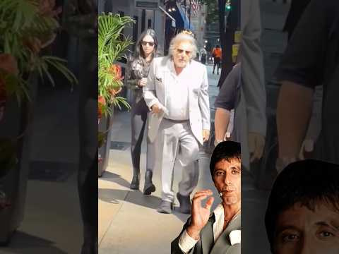 Al pacino y Noor Alfallah: Caminando en el tiempo #movies #hollywood #alpacino #thegodfather