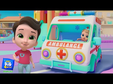 Roues Sur l'Ambulance + Plus Enfants Chansons et Véhicule Rimes en Français