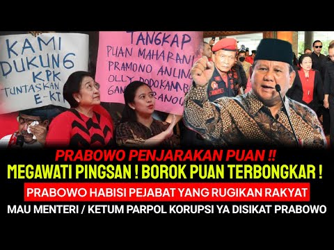 PRABOWO PENJARAKAN PUAN ! Megawati Pingsan BOROK PUAN TERKUAK KPK Nasib Puan BERAKHIR TRAGIS !