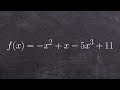 Characteristics and Classification of Polynomials