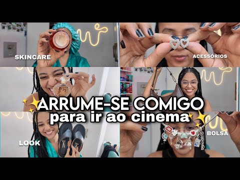 ARRUME-SE COMIGO para ir ao cinema | GRWM ✨💗 o mais rápido da sua vida