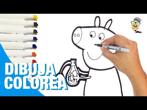 Como dibujar a PEPPA PIG 🔴🟡🔵✍️🐷 How to Draw Peppa Pig