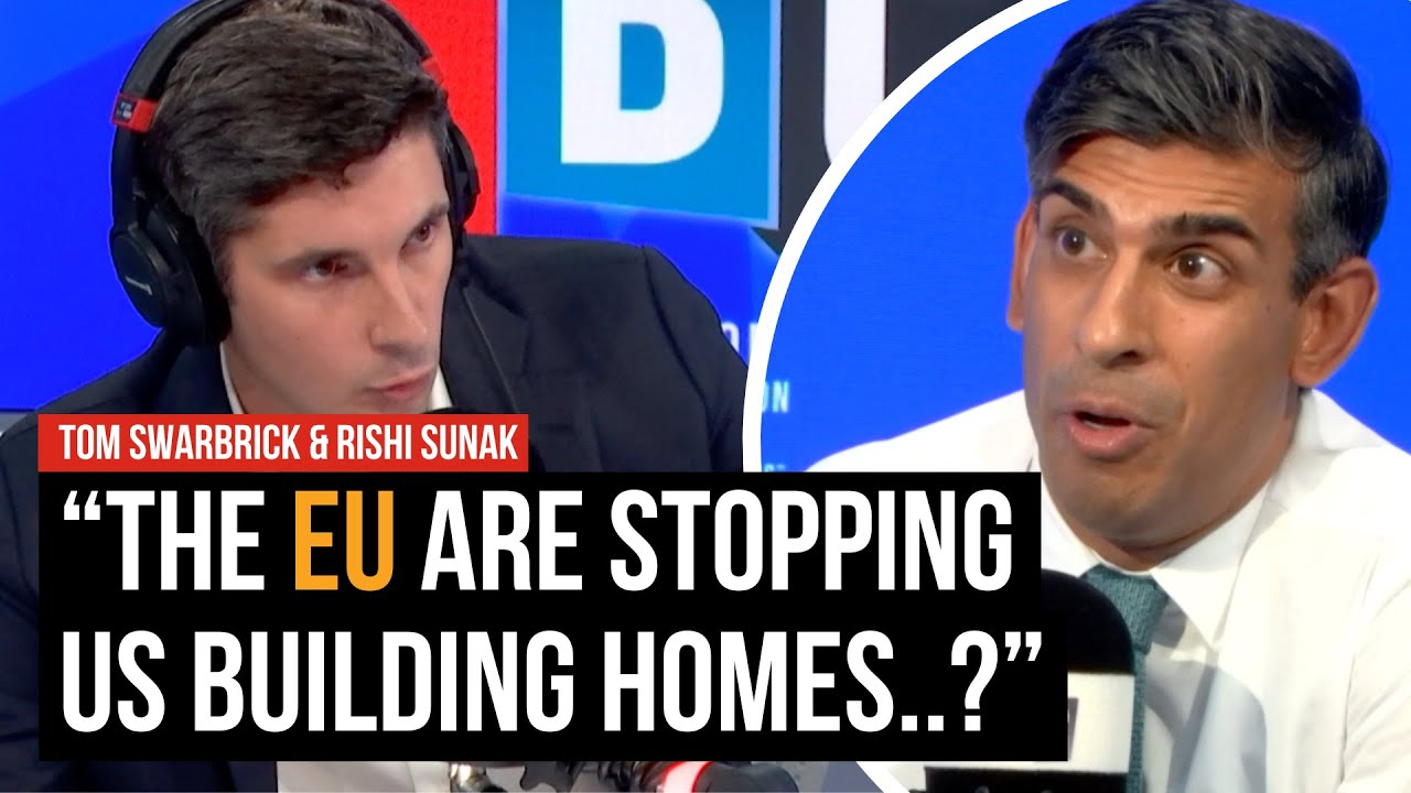 We can’t build enough houses…because of the EU, claims Rishi Sunak