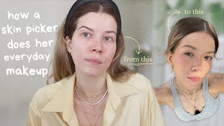 how I do my everyday makeup (as girlie who picks her skin 👉🏼👈🏼)