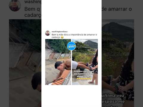 Chamei minha mulher pra ajudar na obra e o pior aconteceu 😂🦽 #shorts #memes