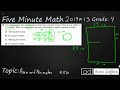 Area and Perimeter Concepts
