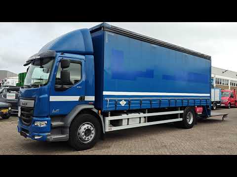 DAF FA LF280 4x2 Dagcab Euro6 - 6CIL - SchuifzeilenBak 7.5m + Laadklep 2500kg - HH Vloer | Vrachtwagens | Schuifzeil