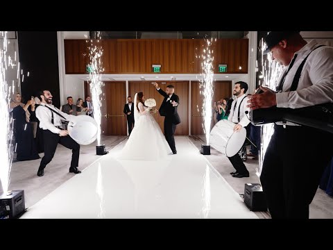 Arab Wedding Entrance with Bride and Groom - Zaffe Drums!