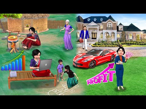 Stock Market Karne Wali Garib Maa Ban Gayi Richest Women Hindi Kahaniya Hindi Stories Moral Stories