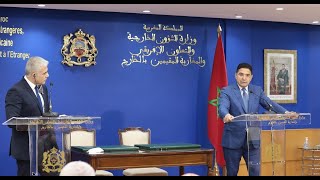 Point de presse de Nasser Bourita et son homologue israélien Yair Lapid