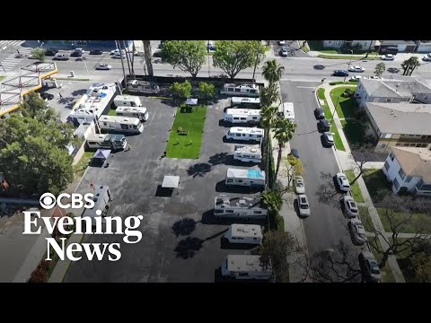 YouTube video thumbnail: RV Parking lot Could be Answer to Los Angeles Homelss Crisis