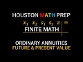 Calculating Future and Present Value of Ordinary Annuities