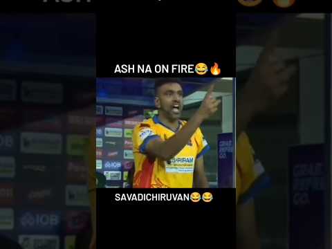 Ashwin angry ? with teammate at TNPL match??#cricketshorts