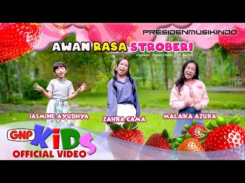Awan Rasa Stroberi – Jasmine Ayudhya Zahra Cama Malaika AZURA | Lagu Anak Anak Indonesia 2025