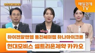 [친절한 종목상담 4989] 하이젠알앤엠 동진쎄미켐 하나마이크론 현대모비스 셀트리온제약 카카오