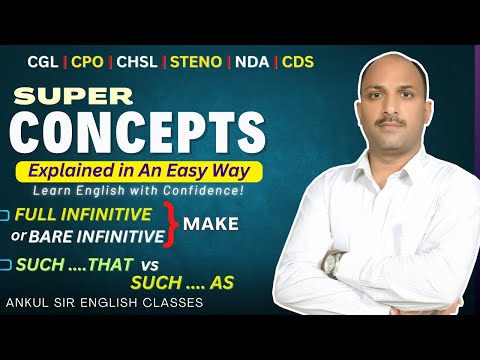 SUCH THAT SUCH AS & MAKE CAUSATIVE|| ENGLISH CONCEPTS || ANKUL SIR