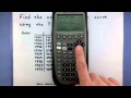 Cubic Regression and TI-89 Functions