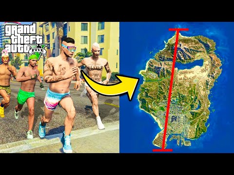 ¿CUANTO TIEMPO TARDAMOS EN ATRAVESAR EL MAPA DE GTA V CORRIENDO?
