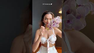 I made a prettiest orchid flower clip 🔖 | #clip #youtube #hairstyle #shoeclip #pinterest