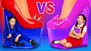 Alunos Bons vs Maus! 🎒📚 O Drama da Escola Vira um Desafio 🔥