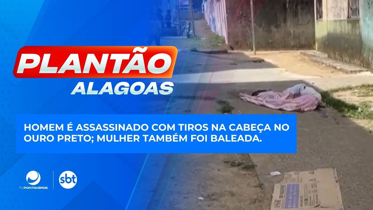 Homem é assassinado com tiros na cabeça no Ouro Preto; Mulher também foi baleada.