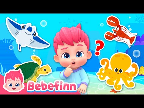🌊 Dance with Sea AnimalsㅣEP166ㅣSong for KidsㅣBebefinn Nursery Rhymes