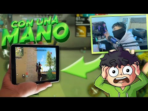 MI PRIMERA VEZ JUGANDO CON UNA MANO en FREEFIRE