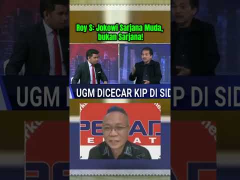 KLAIM MENGEJUTKAN ROY SURYO: Jokowi 'Sarjana Muda, Bukan Sarjana!