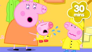 George Wird Krank 🤢 George Erkältet Sich 🌡️ | 30 Minuten | Peppa Pig Deutsch