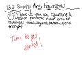 Geometry Area and Triangle Problems