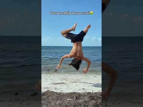 Your backflip if you scroll🤮 #fitness #backflip