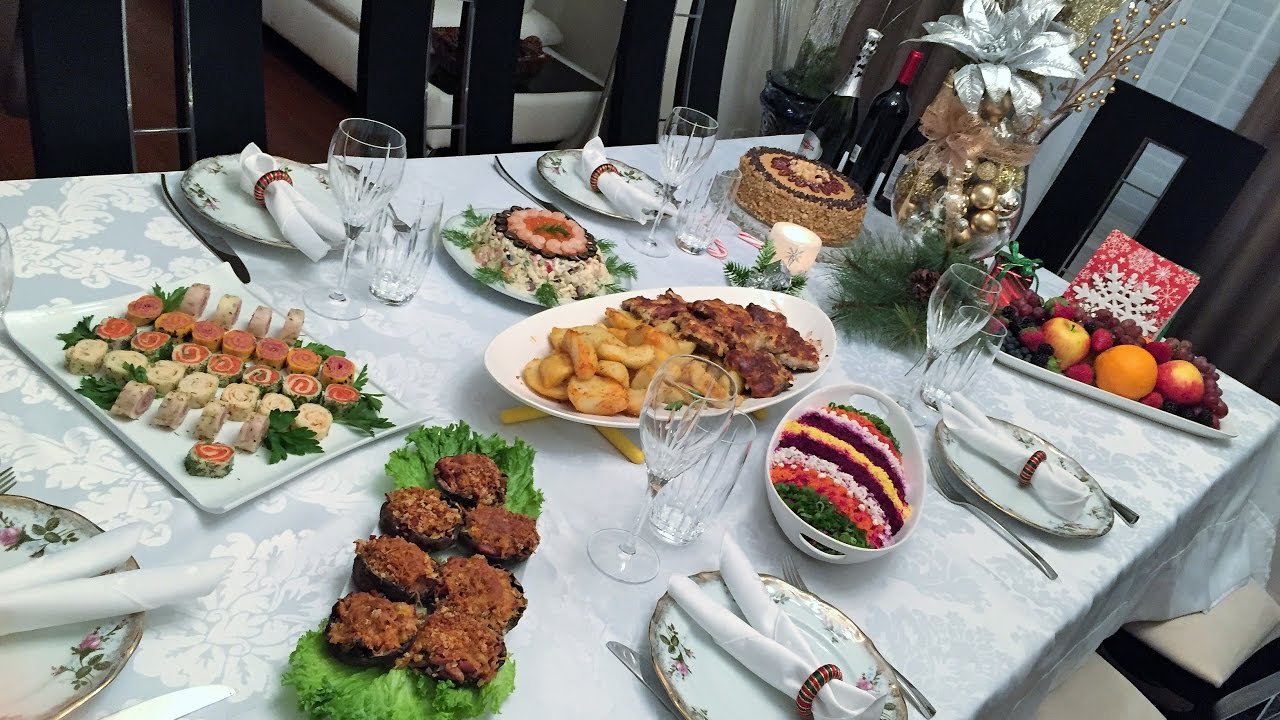 Мой Праздничный Рождественский ( Новогодний) Стол. Праздничные блюда.