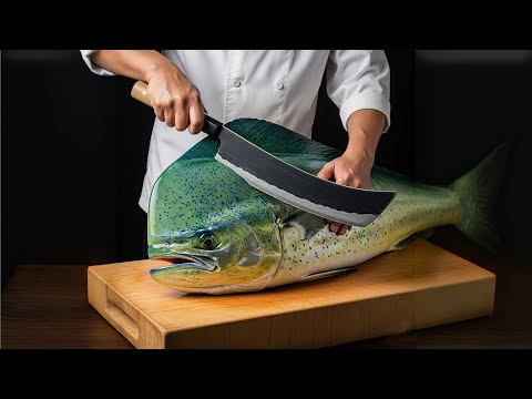 Satisfying Mahi Mahi Breakdown | No Waste, Just Pure Skill