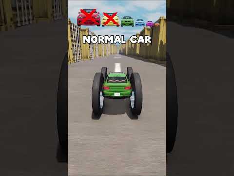 Big and Small Cars 🚘 vs Containers🔥 #beamng #shorts