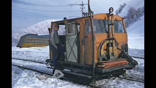 The rail speeders, Bingham Canyon Mine.