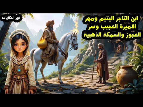 قصة ابن التاجر اليتيم ومهر الاميرة العجيب وسر العجوز والسمكة الذهبية ثلاث قصص خيالية مشوقة قبل النوم