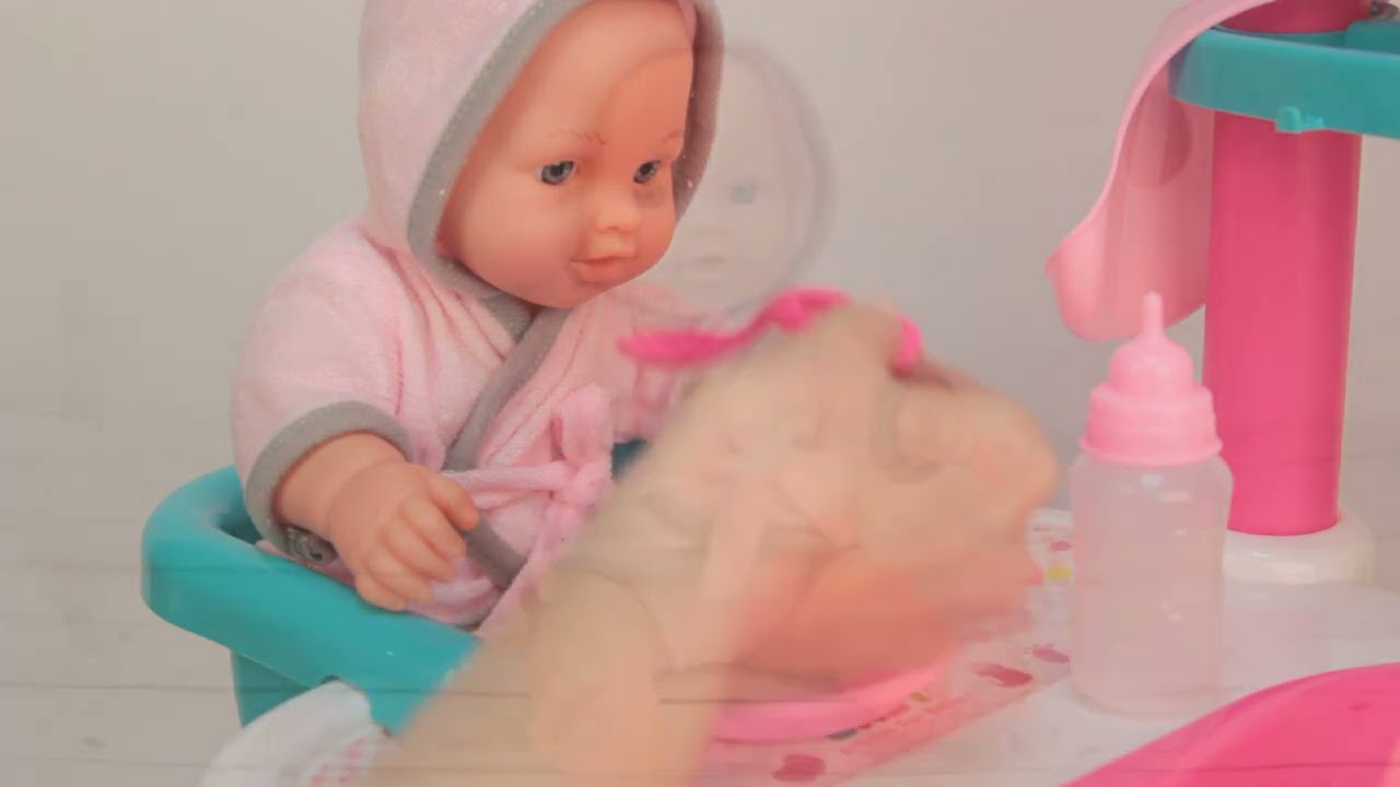 Набор игровой Lanson Toys пупс со столиком для купания с 3лет - видео