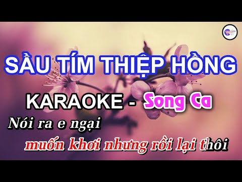 Sầu Tím Thiệp Hồng – KARAOKE [Song Ca] | Âm Thanh Hay