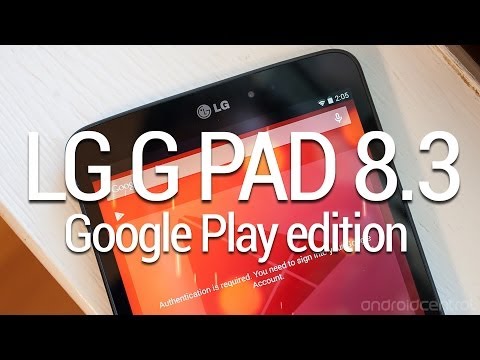 (ENGLISH) LG G Pad 8.3 Google Play edition unboxing and hands-on