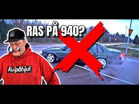 GURRAS FÖRSTA RAS PÅ SIN VOLVO 940 TURBO - [VLOGG #716]