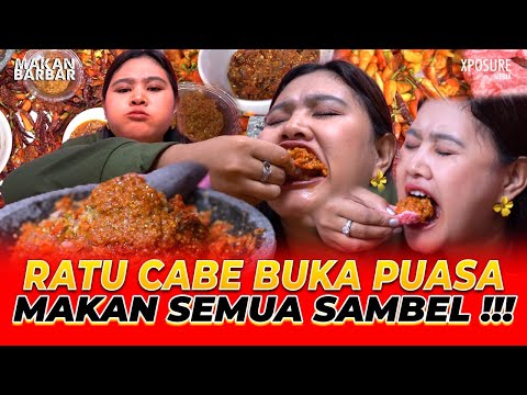 RATU CABE BUKA PUASASEMUA SAMBEL DIMAKAN , edan pisan!!