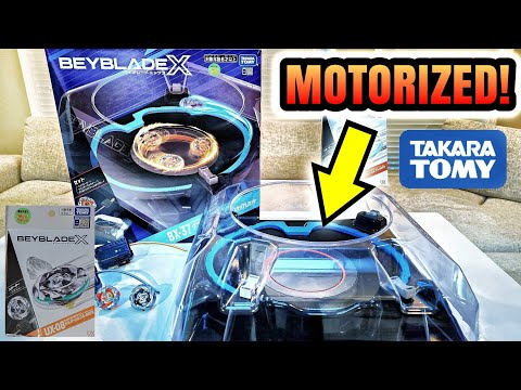 MOTORIZED Beyblade X DOUBLE XTREME STADIUM Set & Silver Wolf Unboxing // Testing out Burst Beys