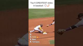 Top 5 SMOOTHEST Slides in MLB History ⚾🔥 #mlb #baseball #shorts