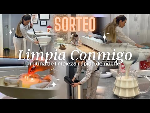 MI RUTINA DE LIMPIEZA RÁPIDA DE NOCHE✨ MOTÍVATE A LIMPIAR CONMIGO🏠 LIMPIEZA DE CASA