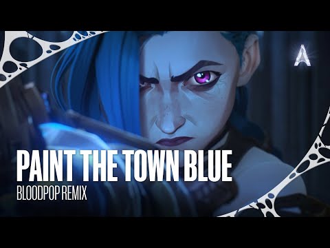 Ashnikko - "Paint The Town Blue (BloodPop Remix)" (from Arcane Season 2) [Official Visualizer]