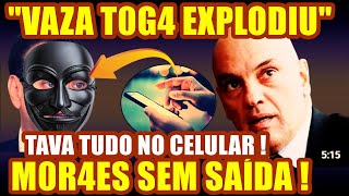GRAVÍSSIMO !  B0MB4 TAVA NO CELULAR !  ACABOU DE VAZAR AS MAIS GRAVES REVELAÇÕES SOBRE M0R4ES !