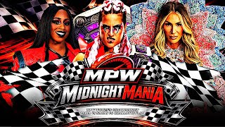 MPW MidnightMania Zaria vs Naomi vs Charlotte Flair MPW Women’s Championship 