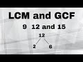 Finding GCF and LCM Concepts